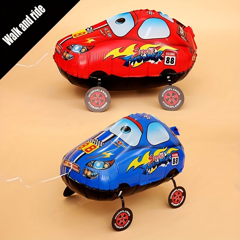 Juego de globos de cumpleaños con diseño de Cars Lightning McQueen para  niños, cumpleaños, baby shower, coches, decoración de fiesta temática