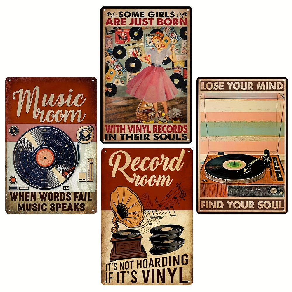 40 CD de 7 pulgadas para decoración de habitación, discos de vinilo de  música Rock and Roll de los años 50, decoración de fiestas, registros,  tablón