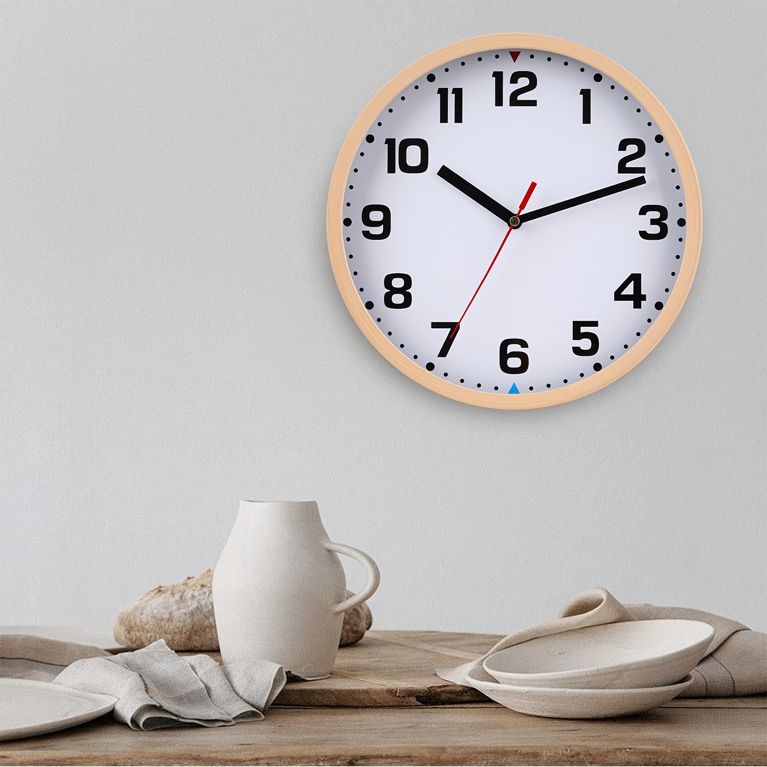 1pc Silencioso Impermeable Baño Reloj, Reloj Ducha, Reloj Pared, Silencioso  No-ticking Batería Operado, Ventosa Reloj Pared, Reloj Cocina (sin Batería)  - Hogar Cocina - Temu Chile