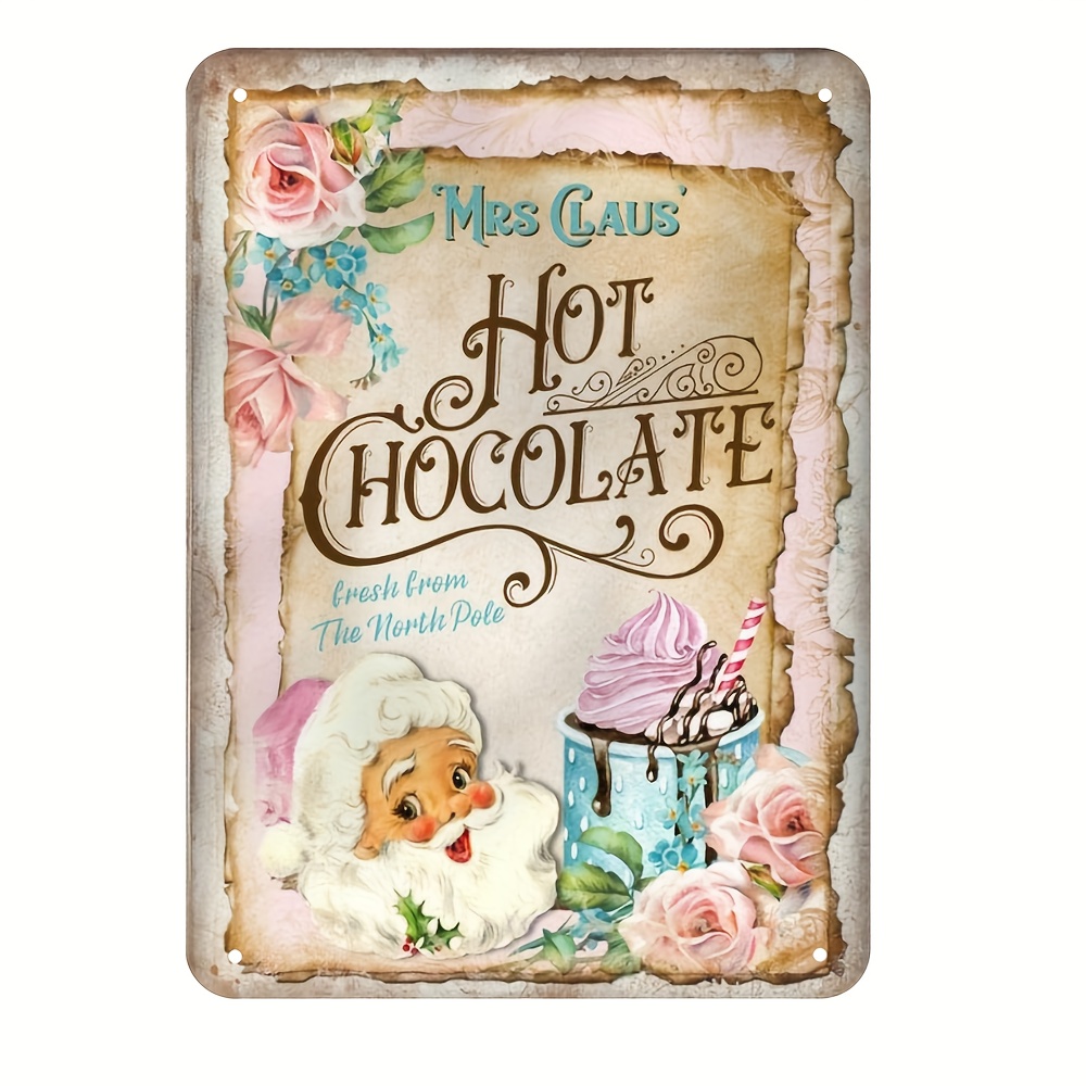 Warm Up Here Hot Chocolate Bar Metal Tin Sign Kitchen Decorative Cafe Bar  Home Metal Plate Wall Decor Restaurant Wall - AliExpress