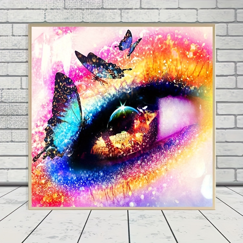 Velvet Cloth Ab Artificial Square Diamond Painting Eye - Temu