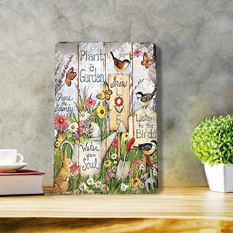 Cute Garden Sign To Plant A Garden Is To Believe In The Bees, Bee Garden  Decor For Home - Temu