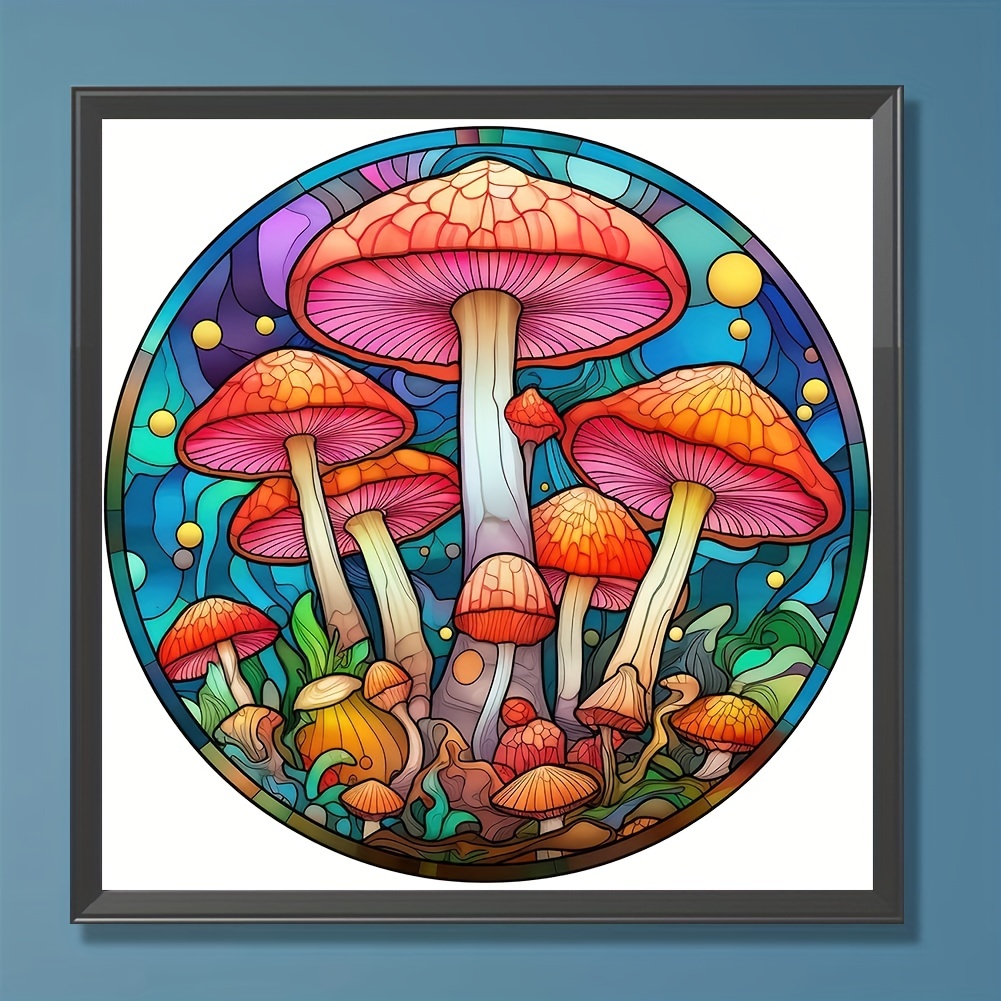 5d Diy Artificial Diamond Painting Art Kit Small Mushroom - Temu