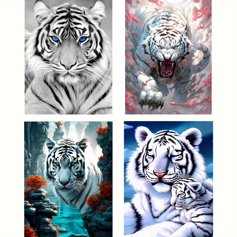 Hot Stamping Tiger - Full Square - Diamond Painting(30*40cm)