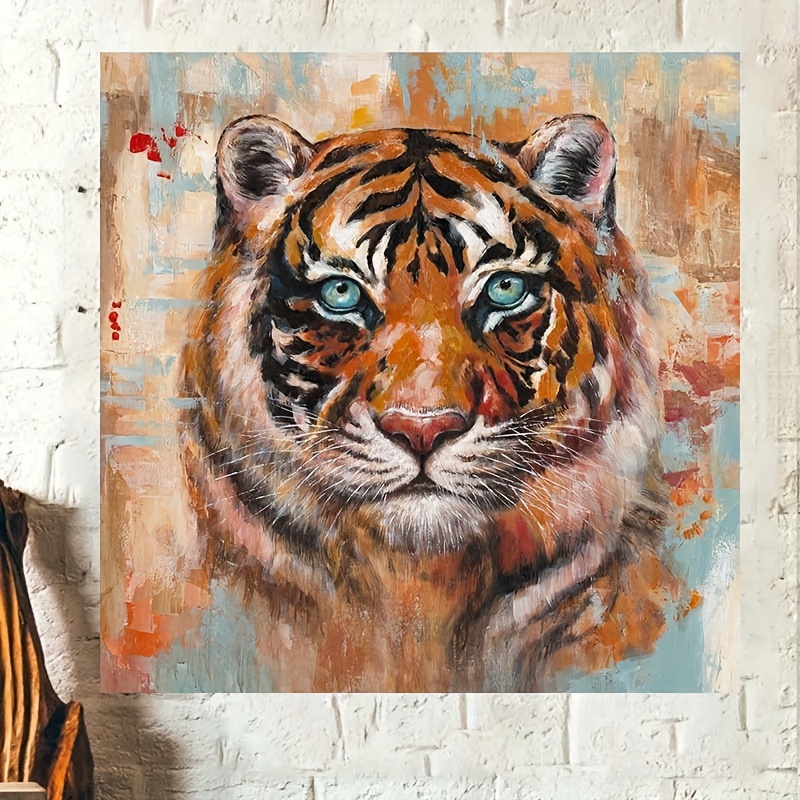 Comprar Pintura en lienzo de animales modernos, carteles con reflejo de  tigre e impresiones, Cuadros de pared para Cuadros, decoración del hogar  para sala de estar, sin marco
