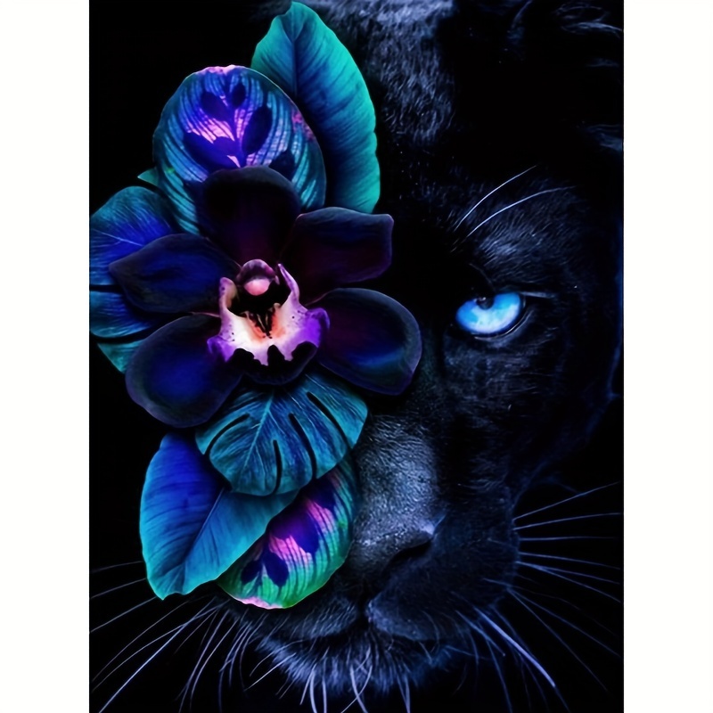 Diamond Painting Panther - Temu