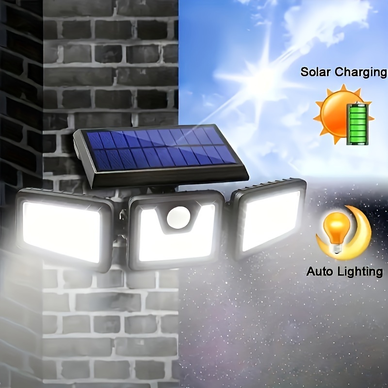 2pc Luz Solar Retro Rejilla Luz Solar Exterior Luz Solar - Temu