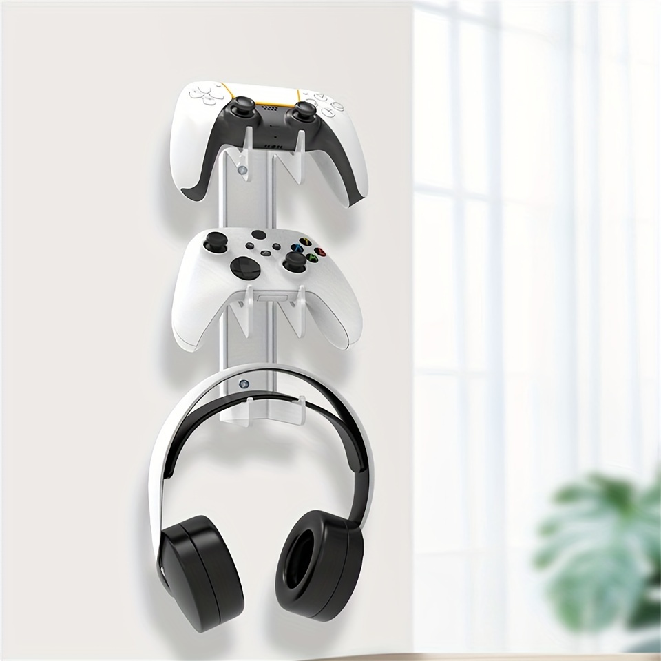 Linkstyle Support mural pour casque, manette et casque pour Xbox One,  Series X, PS5, PS4, PS3, Switch Gamepad Controller Support mural avec vis :  : Électronique