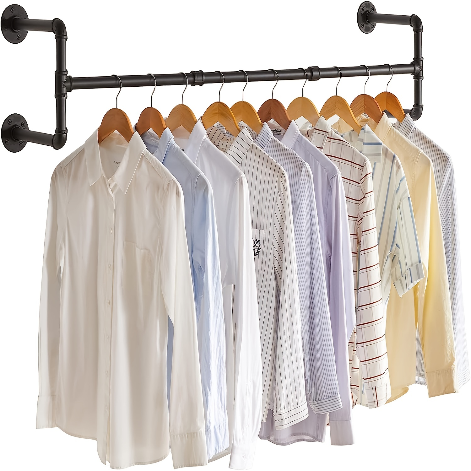 Hanging Clothes Metal Rack With Multi hole Heavy Duty - Temu