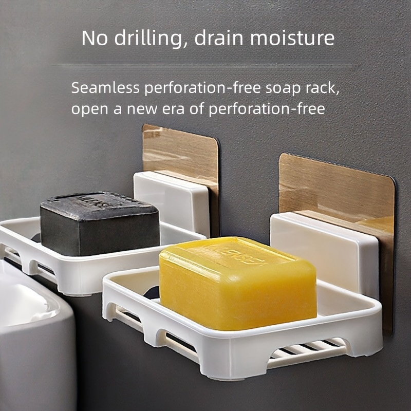 Soap Holder Self Draining Soap Holder No Perforation Easy - Temu