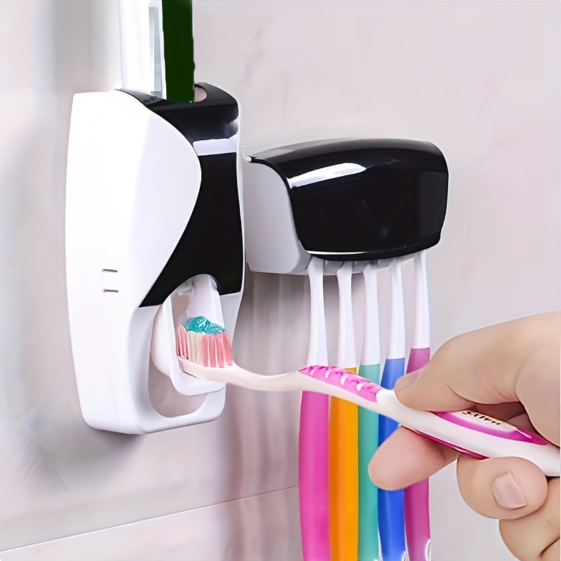 Hollow Design Toothbrush Holder And Toothpaste Holder Set - Temu