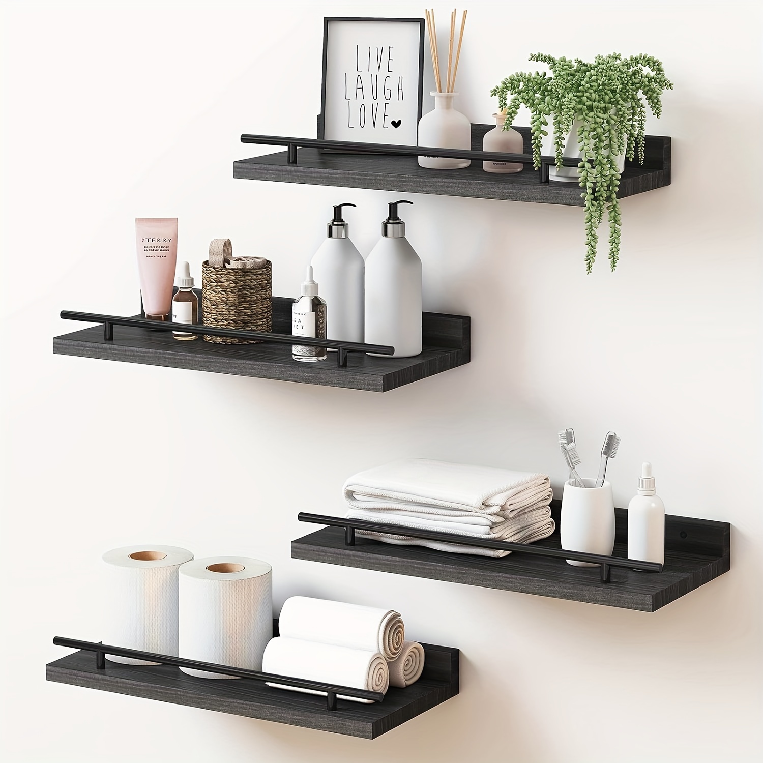 Wall Shelf Floating Shelves Wall Mount Shelf Pegboard Hooks - Temu