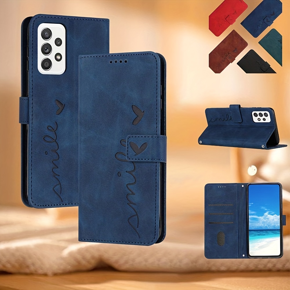 Compatible With Samsung Galaxy A04s Case Retro Embossed Premium Pu