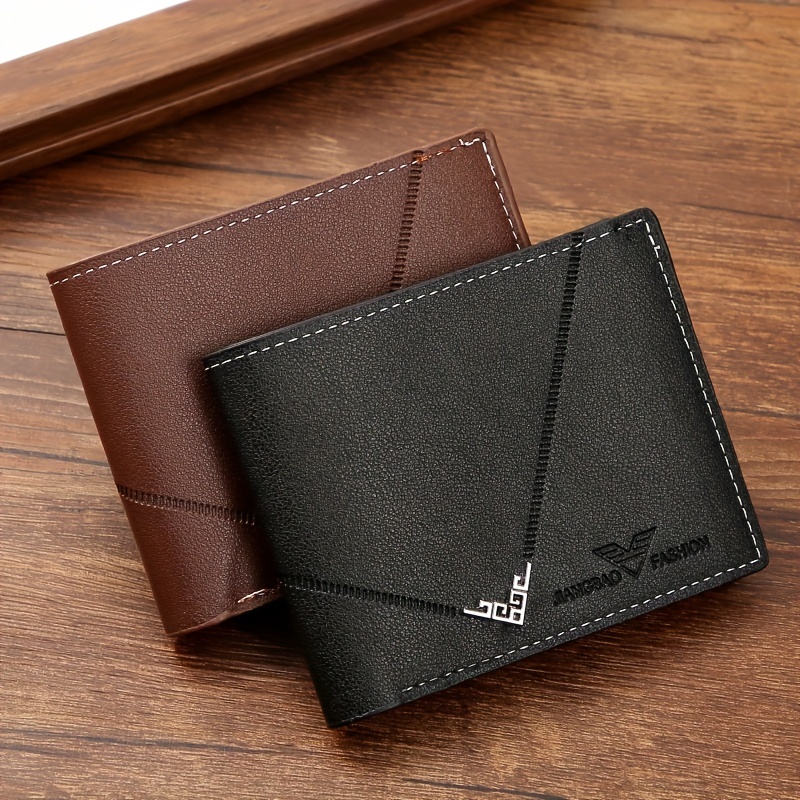 New Men's Wallet Short Crocodile Pattern Fashion Business Multi-Card PU Wallet Wallet Bank ID Card