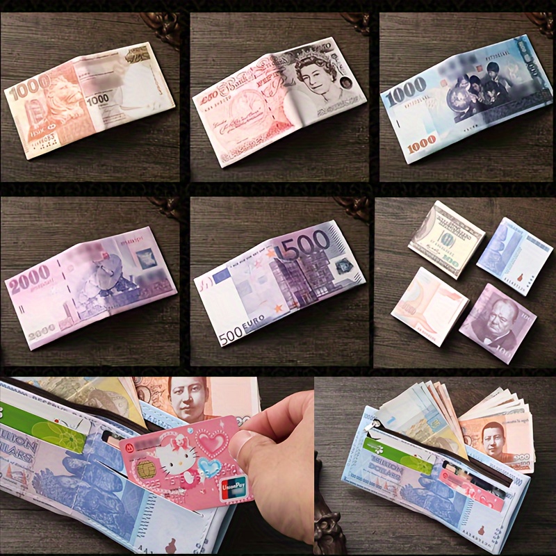 Billetes Falsos, Dinero Falsos Real Euros 120Pcs Dinero de Juguete