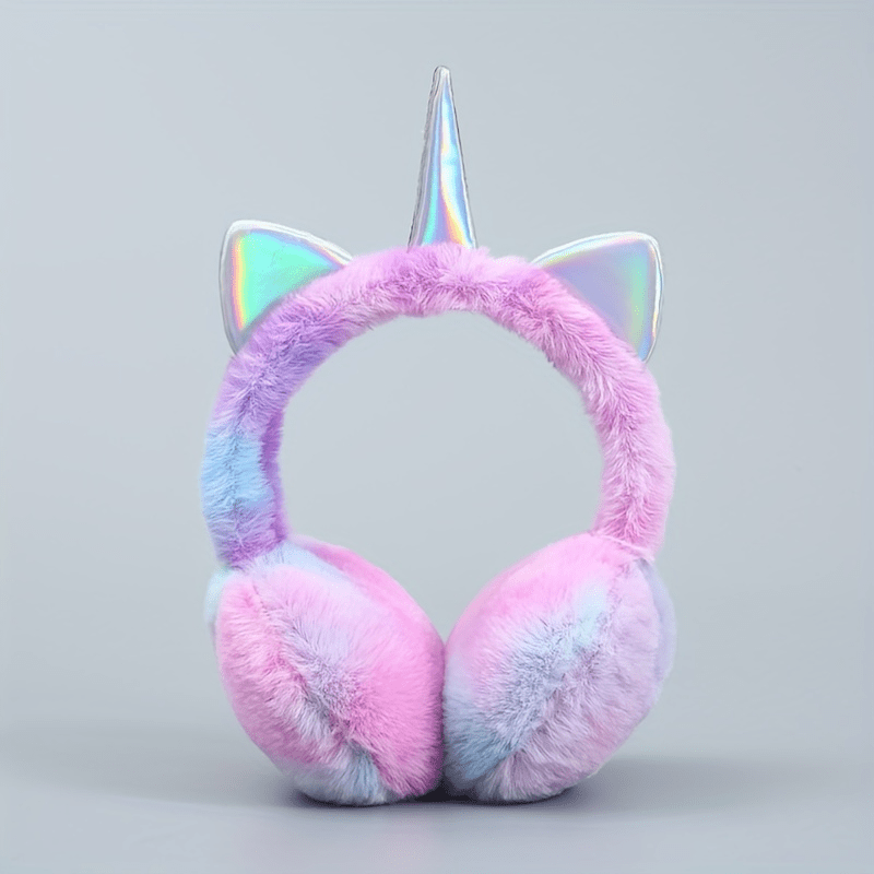 Orejeras de felpa para niños pequeños Protección auditiva de invierno para  niñas y niños Orejeras Coueur (Color rosa púrpura) Carga de dos piezas