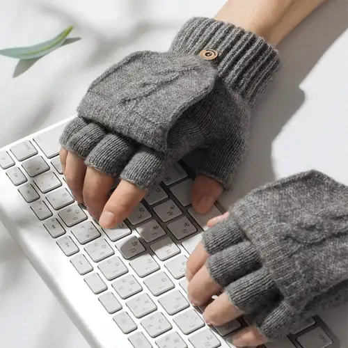 Fingerless Gloves Mittens - Temu