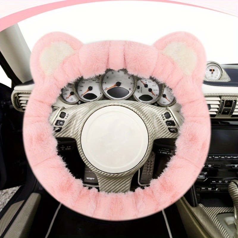 Fluffy Steering Wheel Cover, Non-Slip Warm Soft and Comfortable No  Shedding, Car Steering Wheel Cover for Women, Universal Plush Soft  Comfortable Car