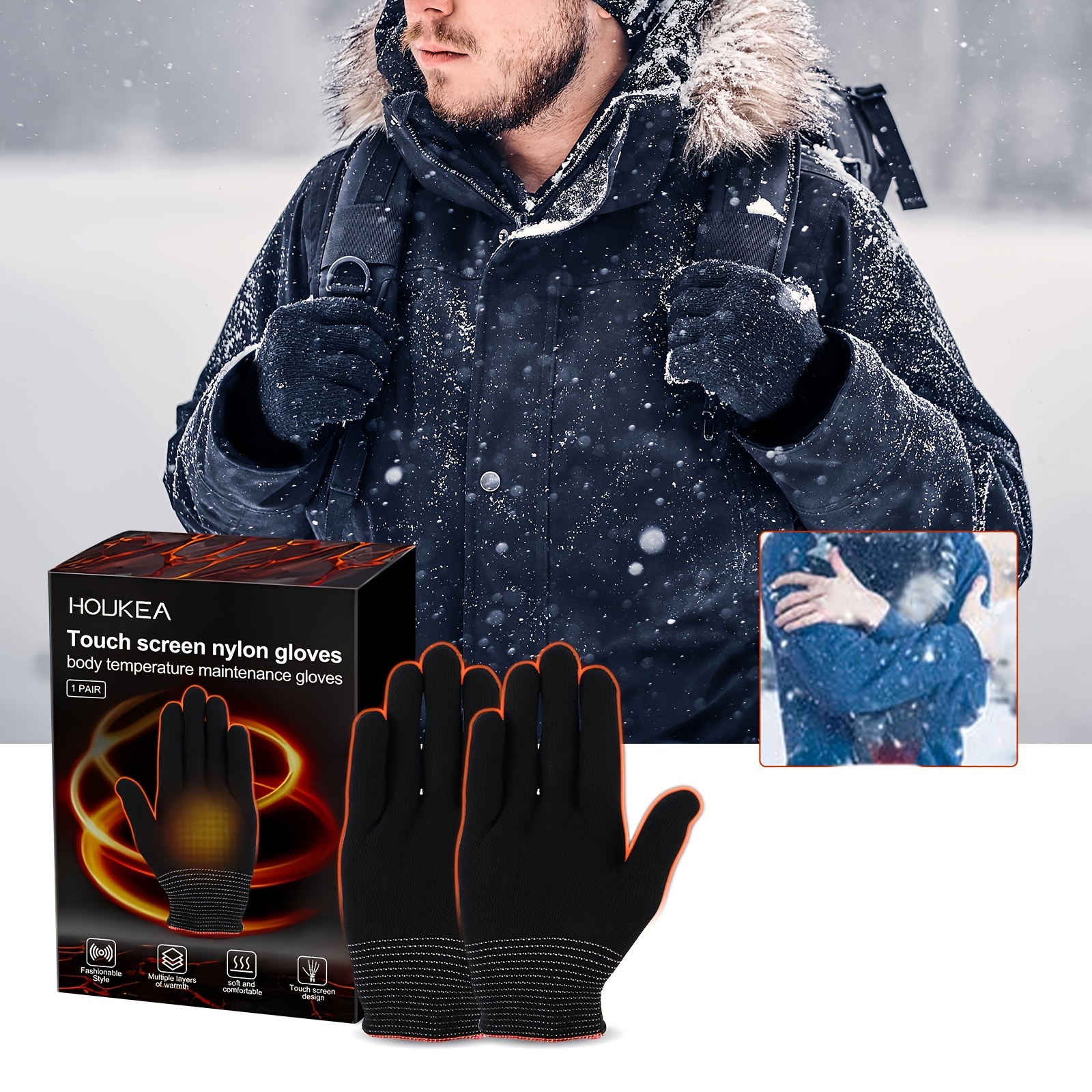 Guantes de trabajo de látex para clima frío