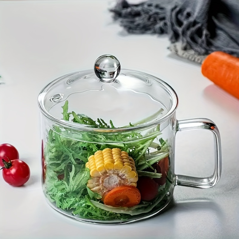 Innovative Gray Glass Pot With Double Handle And Ceramic Stove Soup,  Perfect For Healthy Soups And Stews - Temu