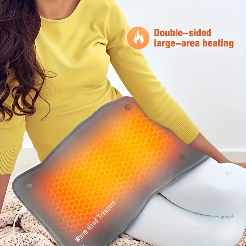 Happy Heat Hot Water Bottle Electric with Cover, Heating Pad, Warm Compress Bag for Menstrual/Period Cramps, Neck, Back, Shoulder Pain & More, Hot