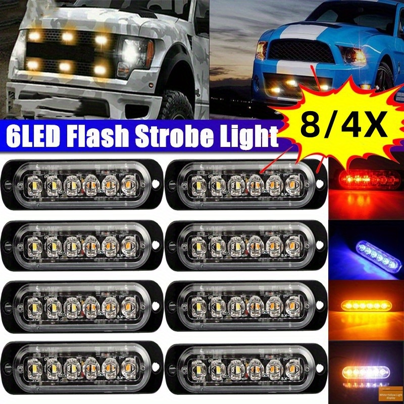 12LED 36W Strobe Flash Light Stroboskop Blitzer Slim Flash Light Lampe  Blitzlicht Blinker LKW Truck Lamp 12-24V