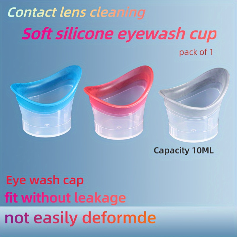 Eye Wash Cup,Eye Wash Cleaner Kit Silicon Manual Air Pressure Eye