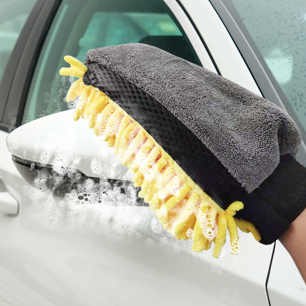 Car Wash Glove Ultrafine Fiber Chenille Microfiber Cleaning Glove