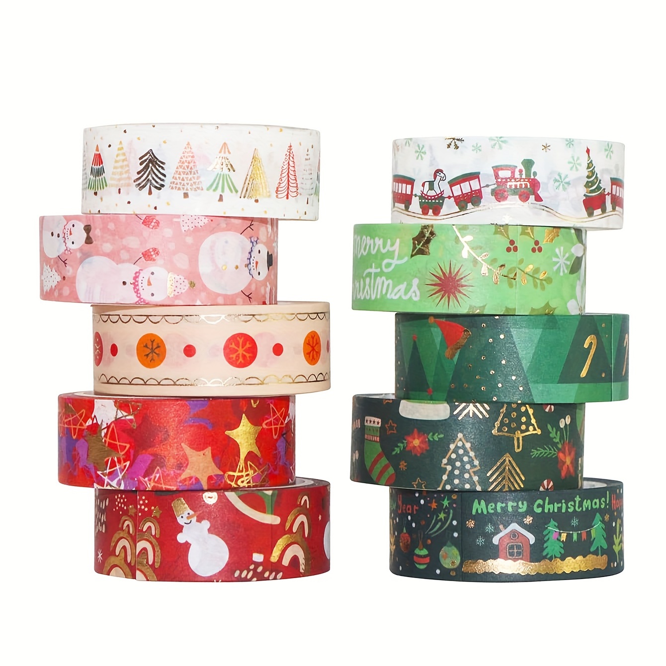 Paper Tape Christmas Gift Tape Hand Tent Tape Christmas - Temu
