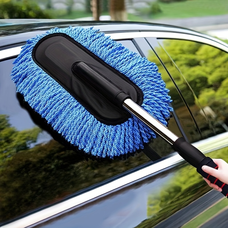 Exterior Car Duster Dashboard Duster Multipurpose Duster With Soft Rubber  Protection Sponge Handle Suitable For Car Motorcycle - AliExpress