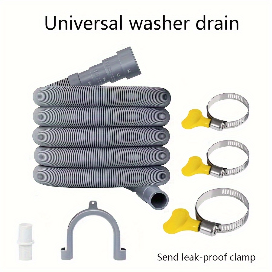 Stainless Steel Adjustable Washer Drain Hose Bracket Hooks - Temu