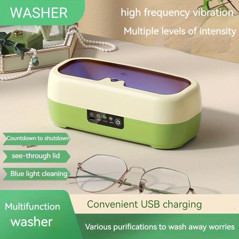 Machine de nettoyage accessoire ultrasonique Portable, élimine les taches,  bijoux, lunettes,bague - Letshop.dz
