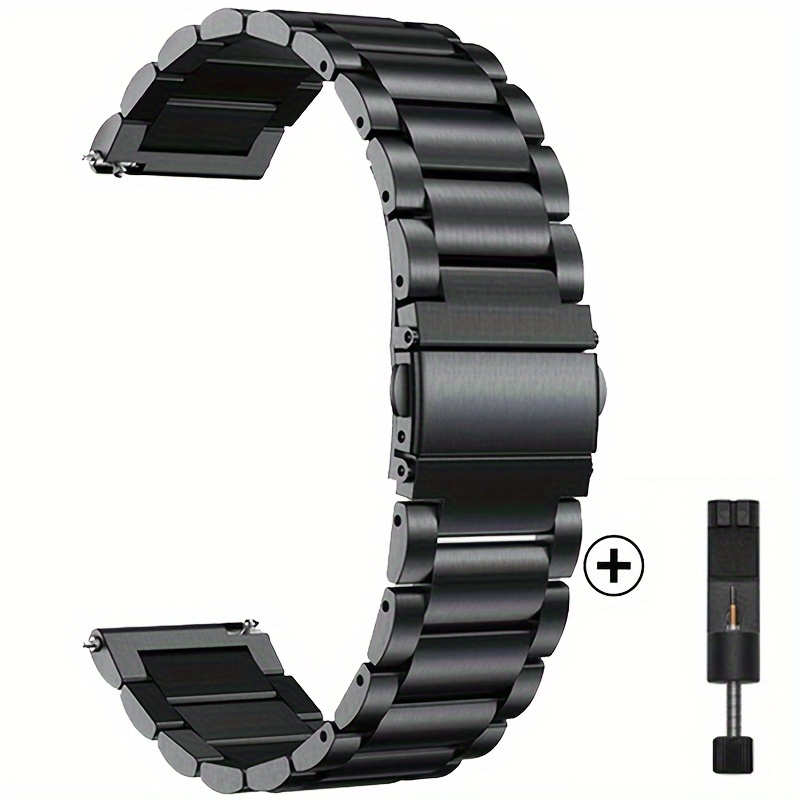 22mm 18mm 20mm Watch Band Strap for Galaxy 3 Watch 42 46mm Gear S3 Active 2 Classic Quick Release Stainless Steel Metal Strap,Temu