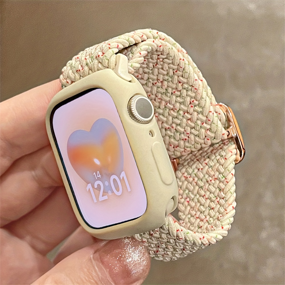 Women Wristband For Apple Watch Band 7 6 Se 41 45 38mm 42 Mm Lady