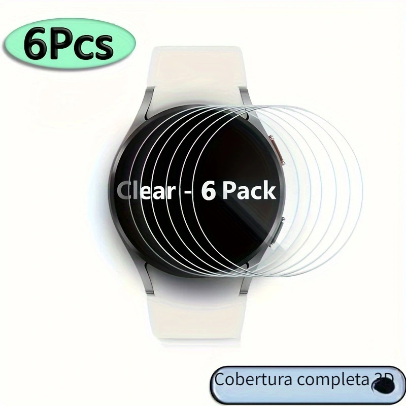 4pcs Hd protector de pantalla de vidrio templado para Samsung Galaxy Watch  6 40mm 44mm, Watch 6 Classic 43mm 47mm 9h Película de dureza