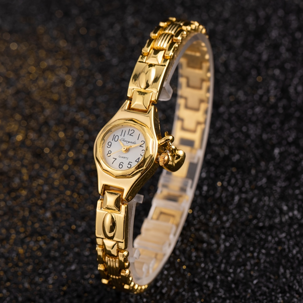 Small silver and online gold watch