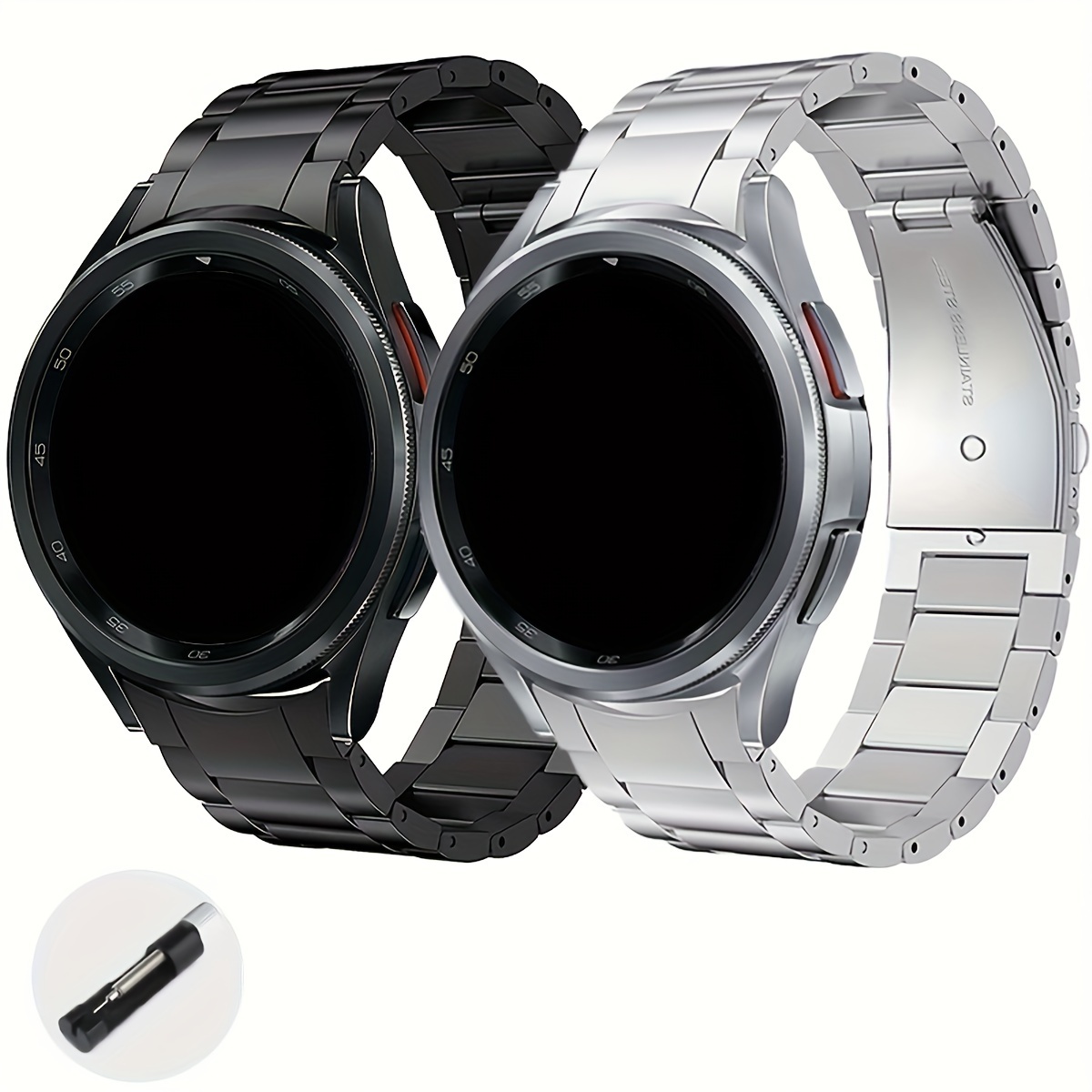 Samsung Galaxy Watch 4 Classic 46mm Silver Bluetooth Color De La Caja Gris  Color De La Malla Gris Color Del Bisel Gris Diseño De La Malla Sport