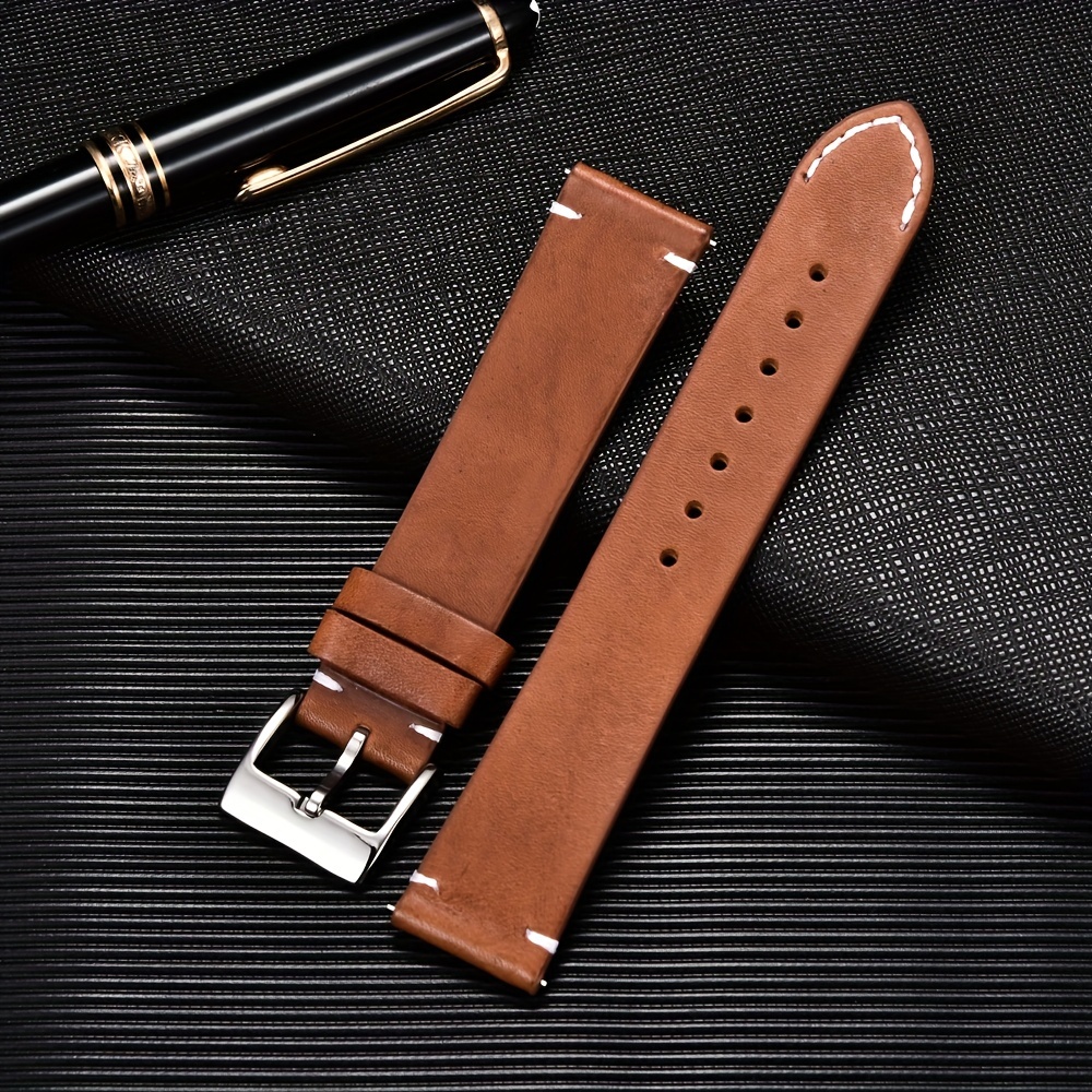 Chinese Style Watch Band Leather Watch Strap - Temu