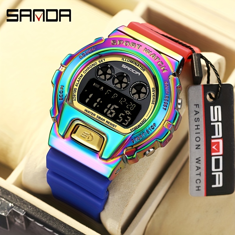 RELOJ SANDA HOMBRE DEPORTIVO ESTILO G-SHOCK | SKU: SAN-82