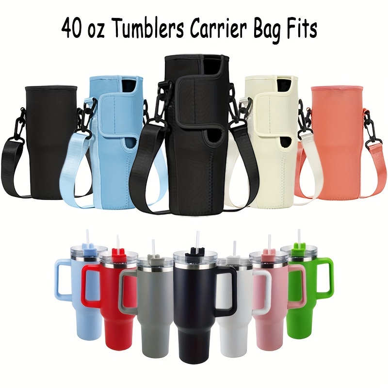 Adjustable Shoulder Strap For Stanley 40oz Tumbler with Handle Water Bottle  Carrier Bag Mug Cup Holder - AliExpress