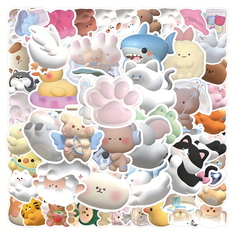 coquette sticker pack heart shaped cute animals sanrio hello kitty | Sticker