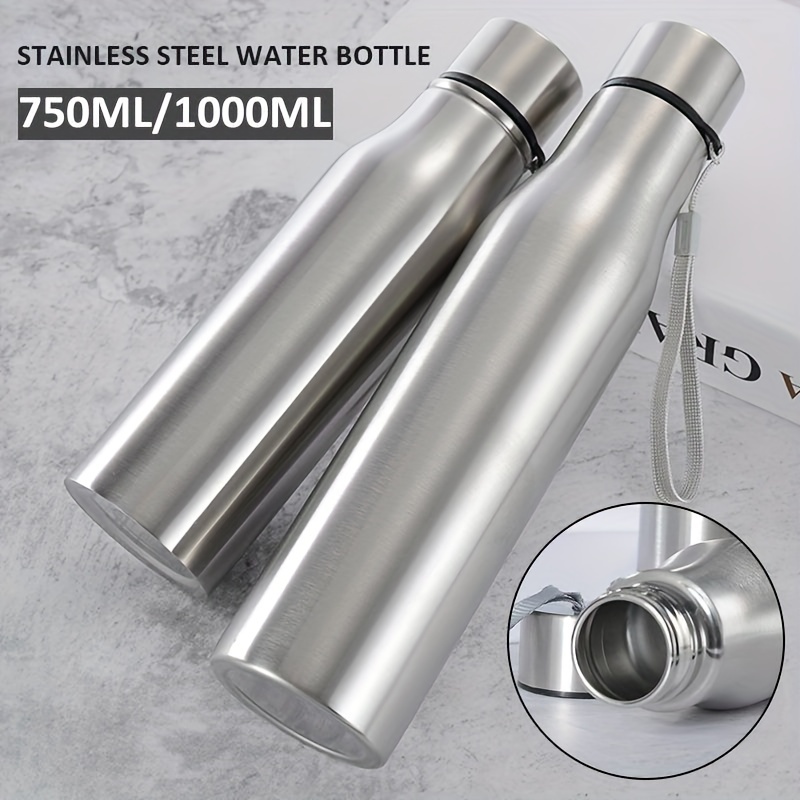 750ml Metal Water Bottles with Water Bottle Buckle Double Wall Vacuum  Insulated Water Bottles Stainless Steel Water Bottle - AliExpress