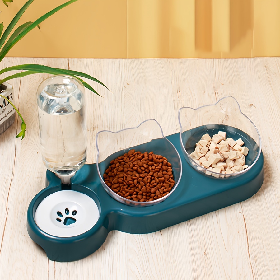 Dispenser automatico di acqua per gatti ciotola per alimenti antiscivolo  per gatti ciotole per alimenti per animali domestici per cani con supporto  per bere accessori per gatti - AliExpress