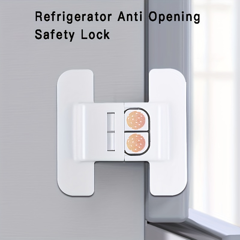 MUIN 43237-2 Highly Secured Refrigerator Lock with Key â€“ Mini  Refrigerator Door Lock for Children and Adults