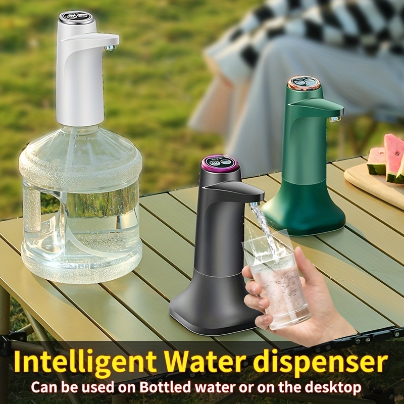 LECIEL Water Pump Dispenser, Automatic Drinking Water Bottle Pump for 5  Gallon Water Bottle Dispenser USB Charging Portable Water Dispenser (Black)