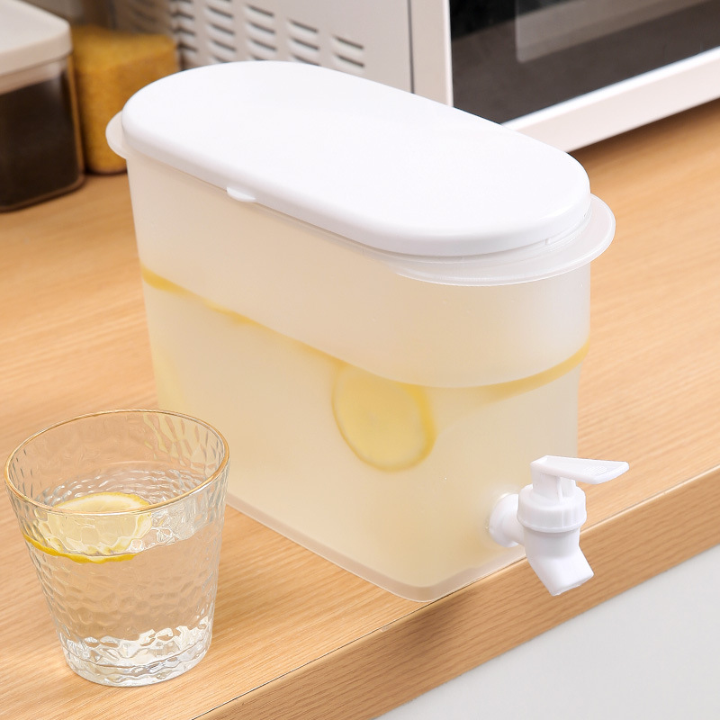 1pc 3.5l/4.5l Cold Kettle With Faucet, Plastic Beverage Drink Dispenser  Large Capacity Water Iced Juice Lemonade Water Jug - Home & Kitchen - Temu