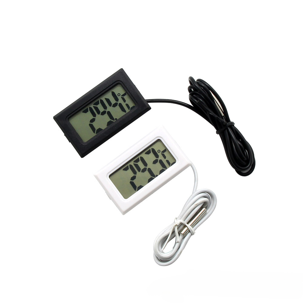 1pc Digital Temperature And Humidity Meter. LCD Display Outdoor Incubator  Thermohygrometer With Probe For Pet Hatching Eggs Sensor