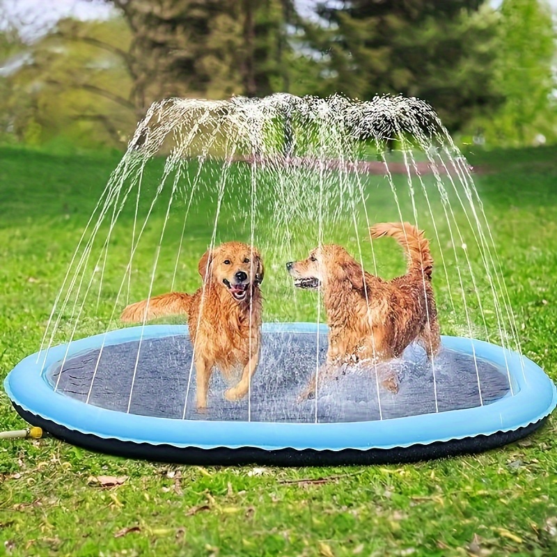 Water Spray Pad Inflatable Bathtub Dog Splash Sprinkler Pad Cooling Mat  Swimming Pool PVC Thickened Water Spray Mat Pet Products - AliExpress