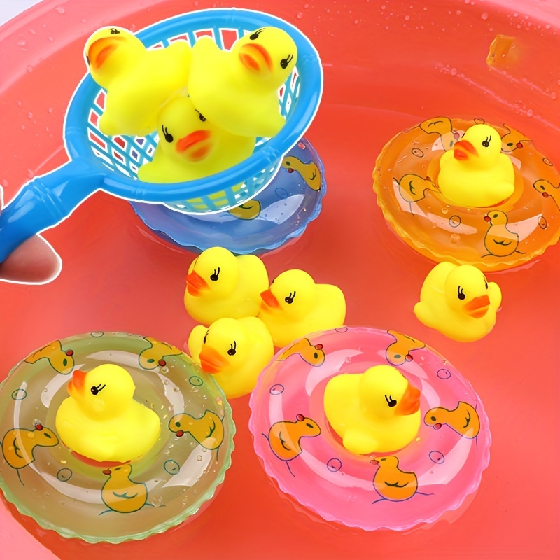 Jouets de bain pour tout-petits bébés, bateau à ventouse avec boîte de gel  douche canard