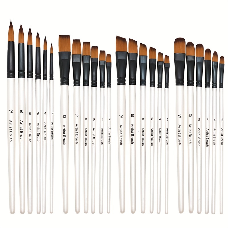 Miniature Detail Paint Brush Set-12pcs Micro Professional Fine Oil Paint Brushes with Storage Bag, Watercolor Face Painting Brushes Set for Acrylic,oi